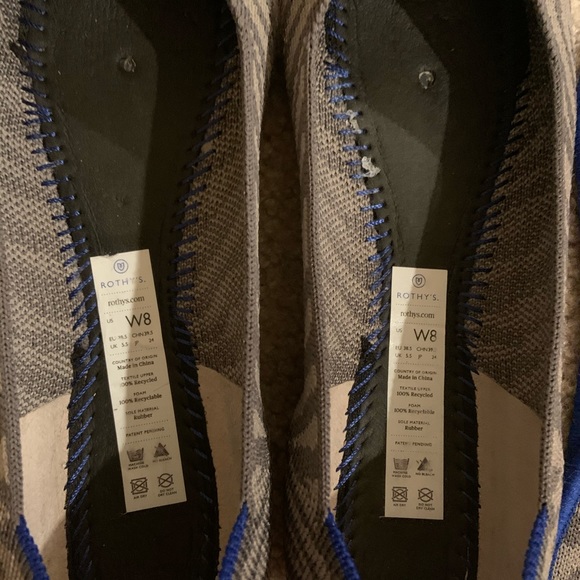 [SOLD] Rothy’s Grey Zebra Points (Size 8) - Picture 7 of 9